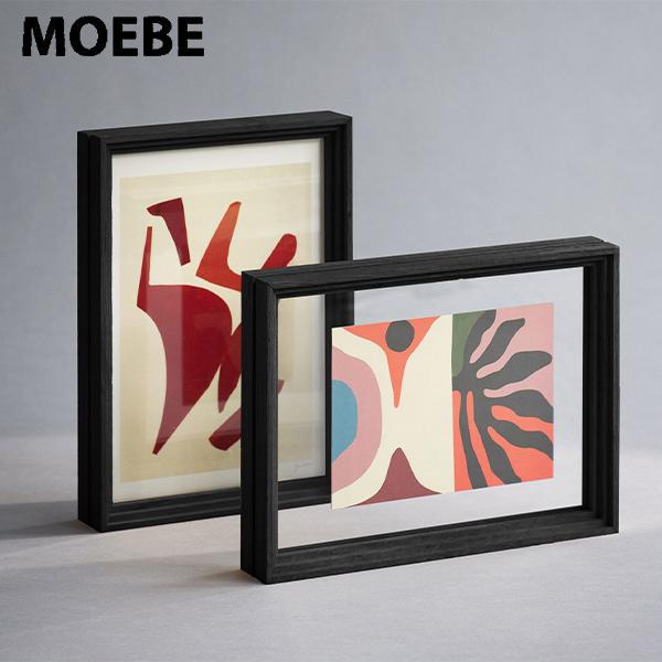 数量限定ピンチ付き MOEBE スタンディングフレーム A5 ブラック 額縁 写真 ポスター デンマーク 北欧 SFABLSTA5 ポストカード インテリア シンプル | MOEBE