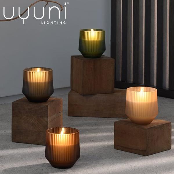 Uyuni Lighting LED  Scented Wax Glass Candle フレグランス ワックスガラスキャンドル Φ8.5×H9.5cm カラー4色 キャンドル 北欧 デンマーク インテリア | UYUNI LIGHTING