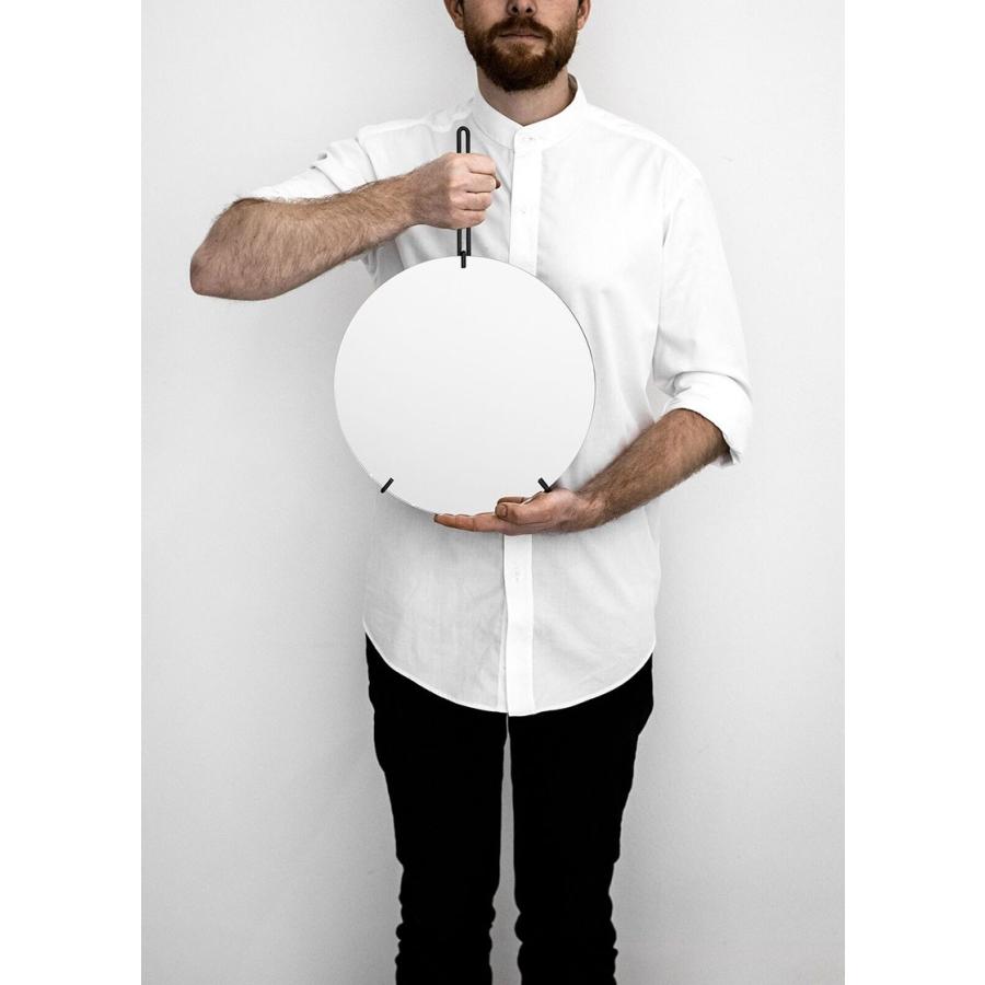 鏡 壁掛け MOEBE ムーベ ウォールミラー WALL MIRROR 直径30cm ブラック ミラー 姿見鏡 北欧 おしゃれ デザイン 新生活 WMBL30_1