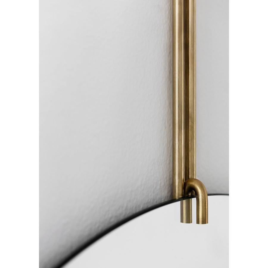 鏡 壁掛け MOEBE ムーベ ウォールミラー WALL MIRROR 直径30cm Brass ブラス ミラー 姿見鏡 北欧 おしゃれ デザイン 新生活 WMBR30_3