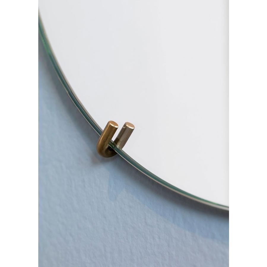 鏡 壁掛け MOEBE ムーベ ウォールミラー WALL MIRROR 直径30cm Brass ブラス ミラー 姿見鏡 北欧 おしゃれ デザイン 新生活 WMBR30_4