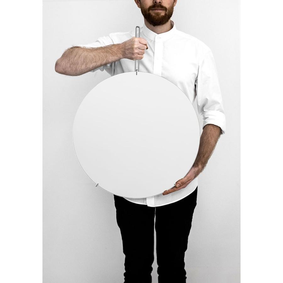 鏡 壁掛け MOEBE ムーベ ウォールミラー WALL MIRROR 直径50cm ステンレススチール ミラー 姿見鏡 北欧 おしゃれ デザイン WMSS50 | MOEBE