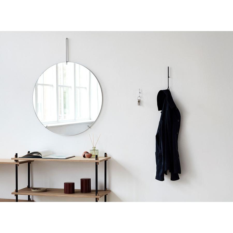 鏡 壁掛け MOEBE ムーベ ウォールミラー WALL MIRROR 直径50cm ステンレススチール ミラー 姿見鏡 北欧 おしゃれ デザイン WMSS50 | MOEBE | 02