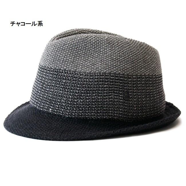 ハット メンズ 帽子 ｕｖカット 蒸れない 春夏 ベージュ系 ブラック系 ブルー系 チャコール系 07 368 リネン使いのグラデーション中折れハット ドン ベルモード ベルモードyahoo 店 通販 Yahoo ショッピング