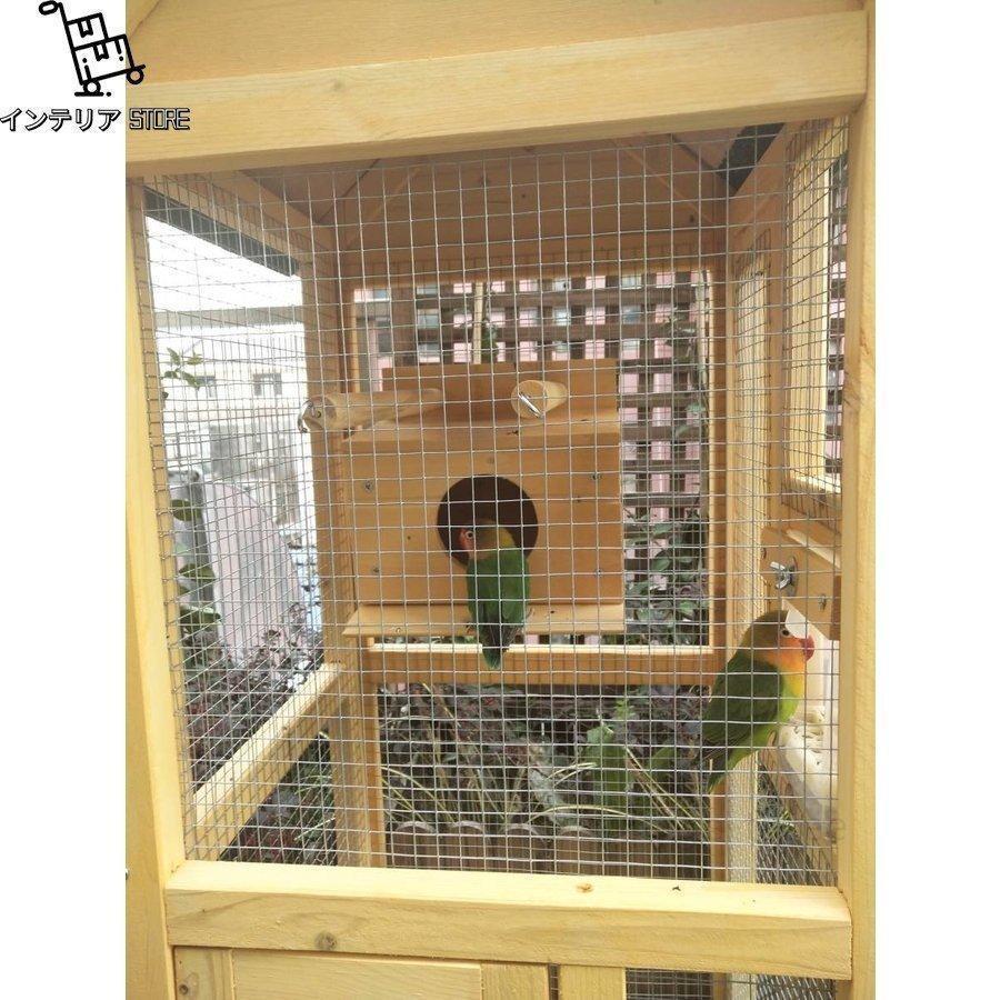 大型インコ用 バードゲージ 鳥籠 鳥かご 飼育ケージ 別荘 松の木 鳥 は 