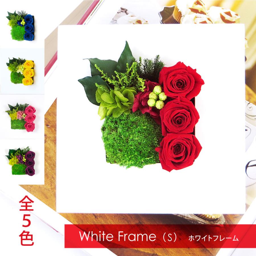 プリザーブドフラワー フレーム 誕生日 プレゼント 花 ギフト ホワイトフレームs 苔 バラ 結婚 出産祝い 退職 名入れ 文字入れ可能 あすつく A051 1 プリザーブドフラワーベルフルール 通販 Yahoo ショッピング