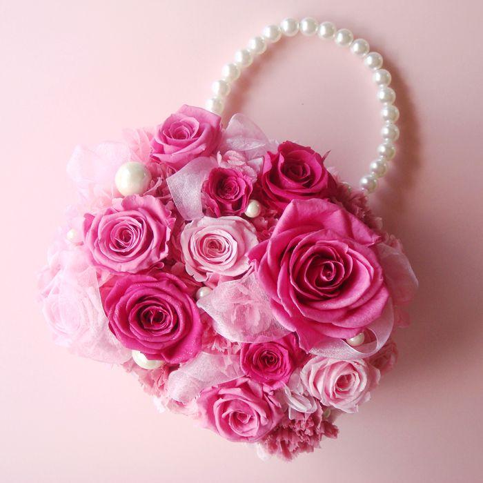 プリザーブドフラワー ウエディングブーケ ブライダル 結婚式 バッグ