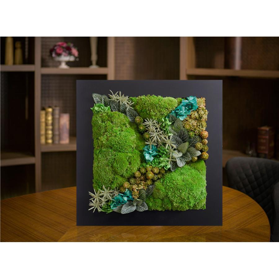 クリスマス プリザーブドフラワー #グリーンフレーム2L＜スクエア