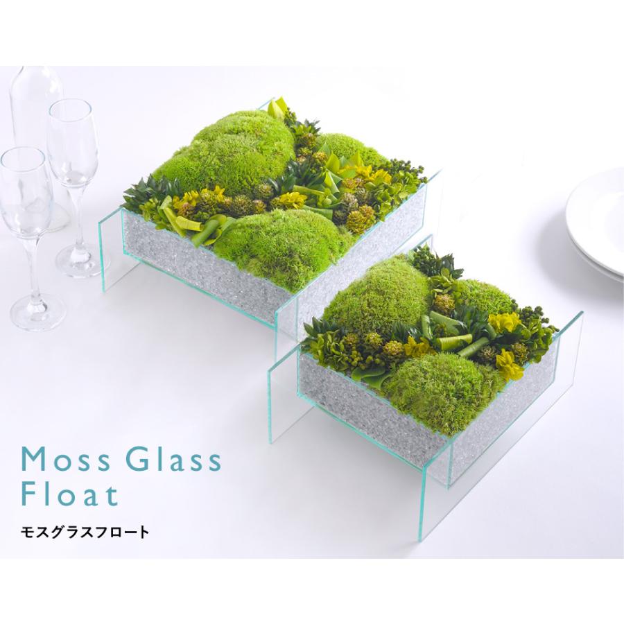 プリザーブドフラワー #モスグラスフロート〈L・M〉 開業祝い 誕生日