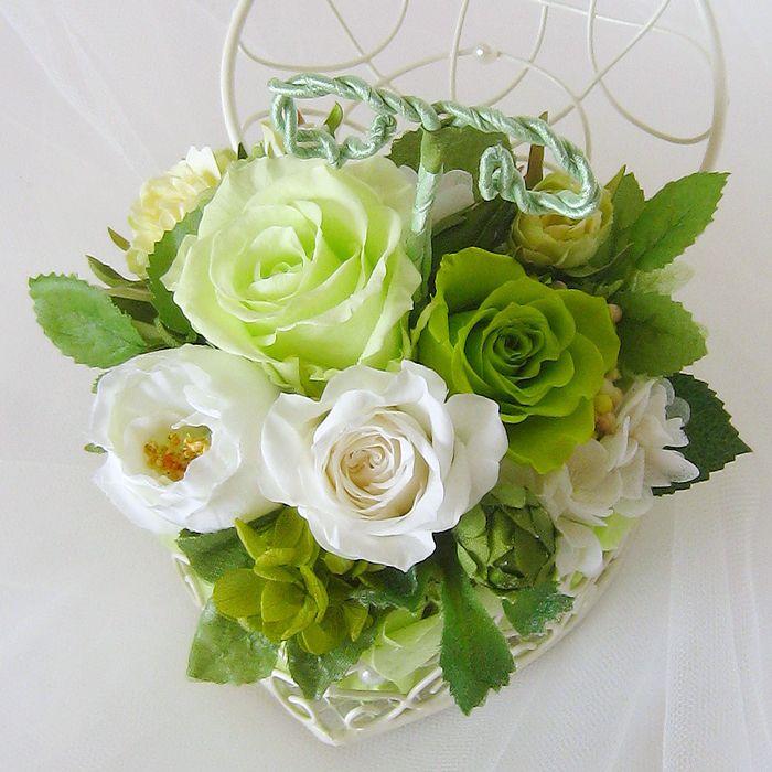 リングピロー プリザーブドフラワー ギフトにおすすめ 白 蓋つきフラワーボックス 87 以上節約 蓋つきフラワーボックス