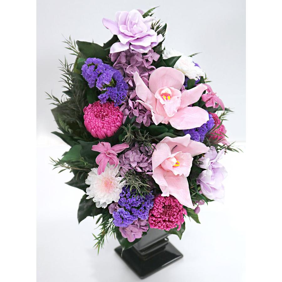 Stella *プリザーブドフラワー お悔みの花 仏花 お供え プリザーブドフラワー #スカラ お盆 立て札OK 菊
