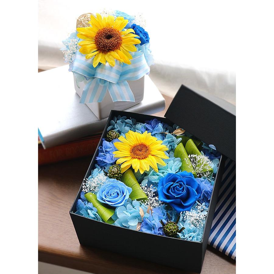 プリザーブドフラワー #ひまわりボックスフラワー 誕生日 花 プリザーブドフラワー #ひまわりボックスフラワー 誕生日 花