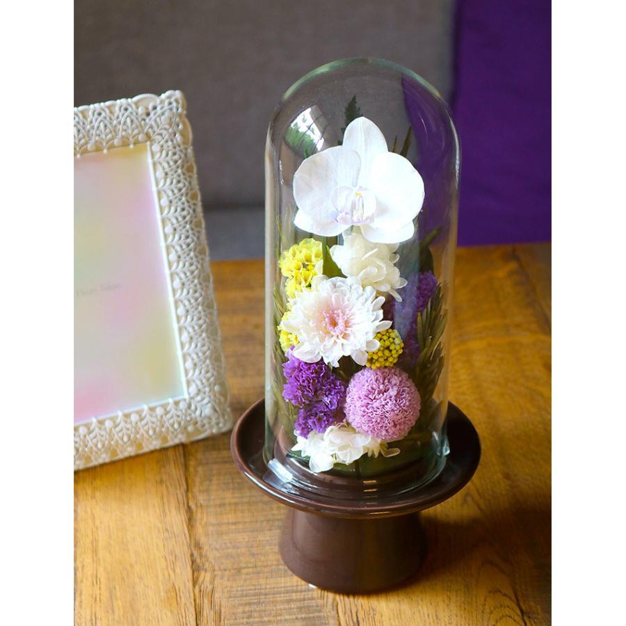 仏花 お供え プリザーブドフラワー #天目(てんもく) ガラス 仏花 お供え プリザーブドフラワー #天目(てんもく) ガラス