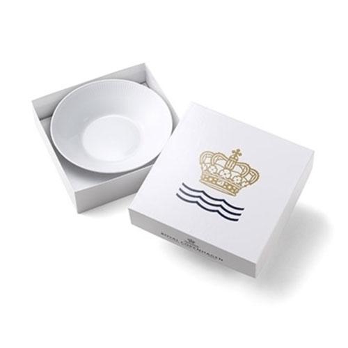 【新品未使用】ロイヤルコペンハーゲン ２枚　ホワイトフルーテッド 深皿24cm ホワイトフルーテッド ロイヤル コペンハーゲン ホワイトフルーテッド