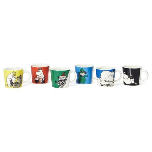 【新品•未使用】アラビア ムーミンミニマグ ６点セット　ARABIA ARABIA（アラビア） ムーミンシリーズ ミニマグ6ピースセット