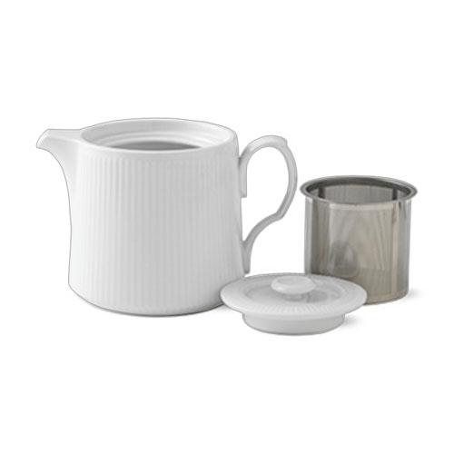 ロイヤル コペンハーゲン ホワイトフルーテッド ティーポット 茶こし