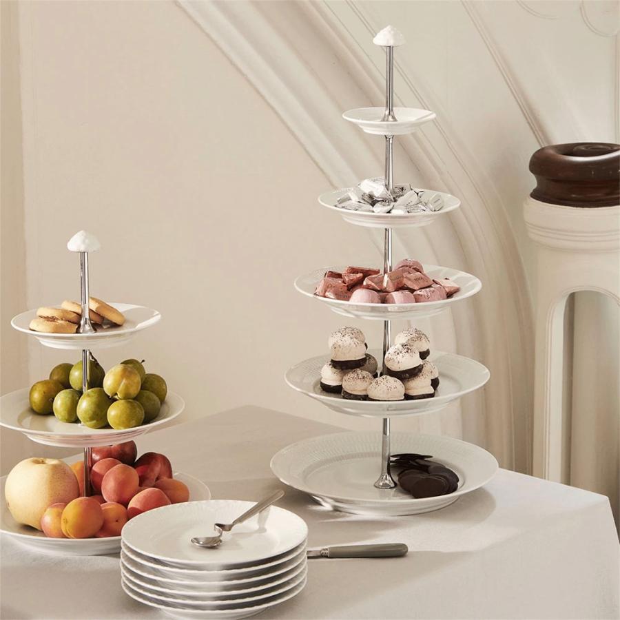 ロイヤルコペンハーゲン　アフタヌーンティー　ケーキスタンド　3段 ホワイトフルーテッド ロイヤル コペンハーゲン ホワイトフルーテッド