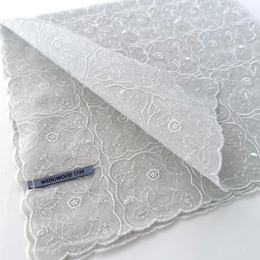 WEDGWOOD（ウェッジウッド） 刺繍ハンカチ ワイルドストロベリー 総
