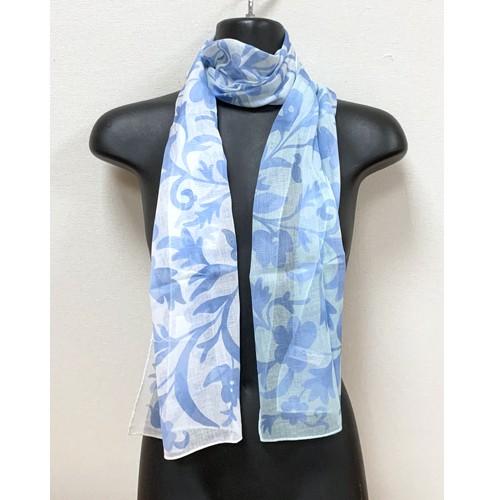 シビラ ロングハンカチーフ ブルー Uvカット加工 ブランド おしゃれ コットンマフラー 綿100 春 夏 レディース コットンストール 01 02 ベルセーブ 通販 Yahoo ショッピング