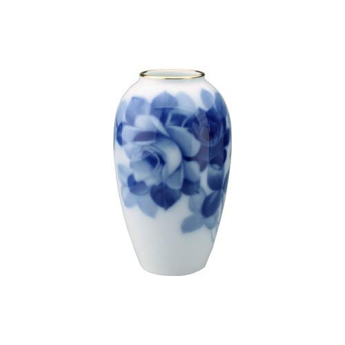 大倉陶園 ブルーローズ 花器 15cm 1A/8011 : ベルセーブ - 通販 