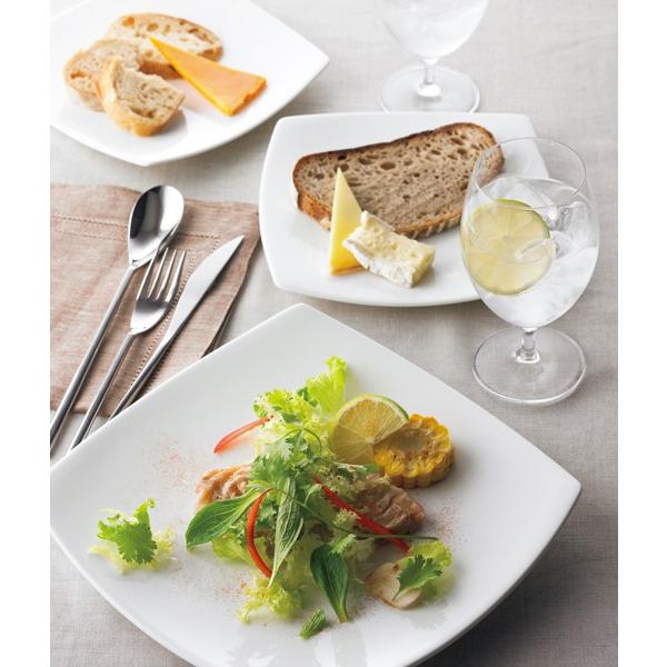 ナルミボーンチャイナ スタイルズ 絵番:50481(ホワイト) スクエア