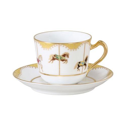 大倉陶園　回転木馬　コーヒーカップ＆ソーサー