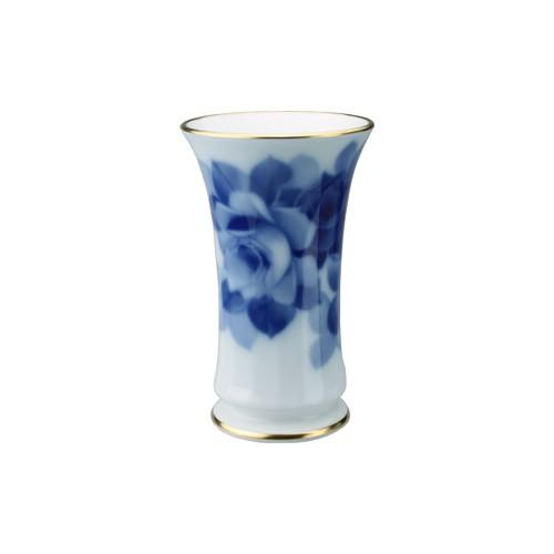 大倉陶園 Okura China ブルーローズ 15cm 花生 花器 大倉陶園 ブルーローズ 花器 15cm 77A/8011 : ベルセーブ - 通販
