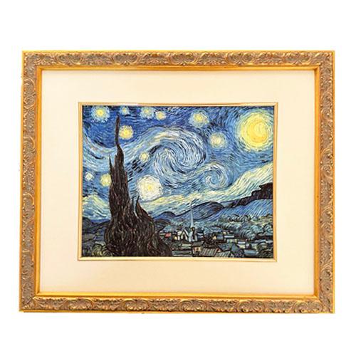 フィンセント・ファン・ゴッホ 額付きポスター 星月夜 (The Starry