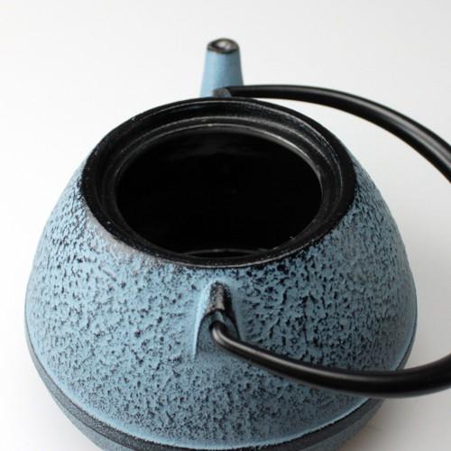 鉄瓶 急須 たまご形 ブルー 0.55L 南部鉄器鉄瓶 OIGEN 及源