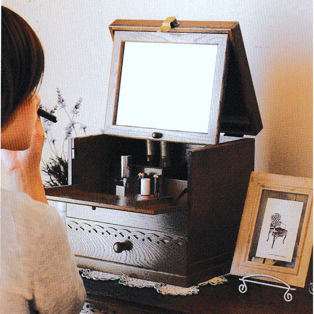 パリの雑貨屋　メイクボックス　FG-266 卓上ミラー　テーブルドレッサー パリの雑貨屋 メイクボックス FG-266 卓上ミラー テーブルドレッサー