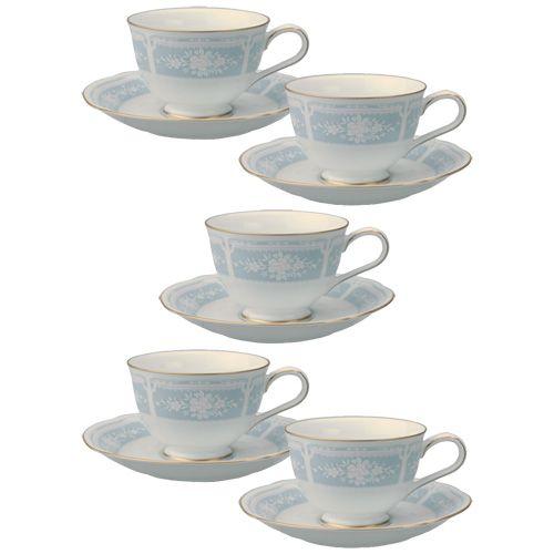 ノリタケ レースウッドゴールド ティー・コーヒー碗皿(カップ