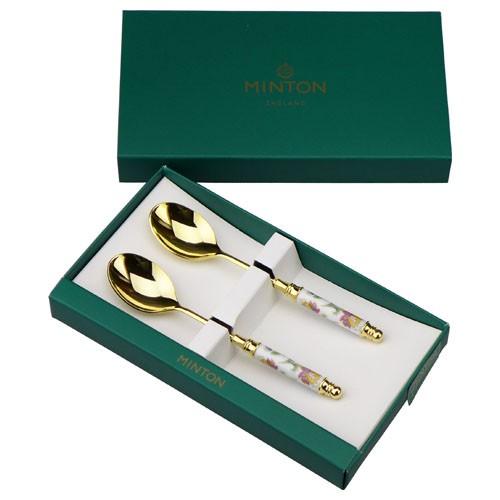 ミントン ハドンホール ティースプーン・ケーキフォーク 金仕様 MINTON MINTON MINTON ミントン ハドンホール ティースプーン 金仕様 2