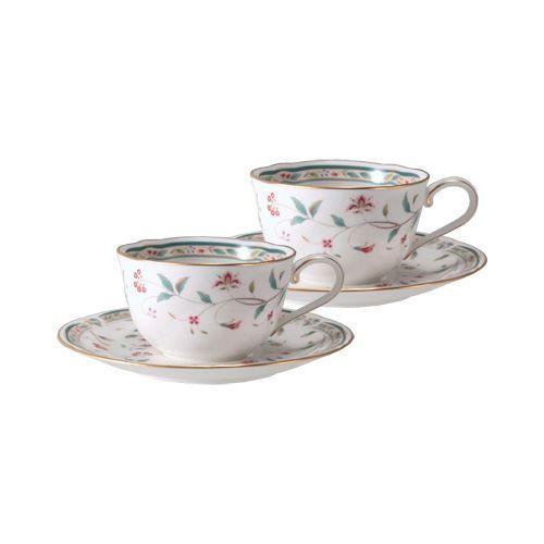 Noritakeノリタケ ボーンチャイナ花柄ティーセットカップ＆ソーサープレート Noritake ノリタケ ボーンチャイナ 花柄 カップ＆ソーサー 6客セット 食器
