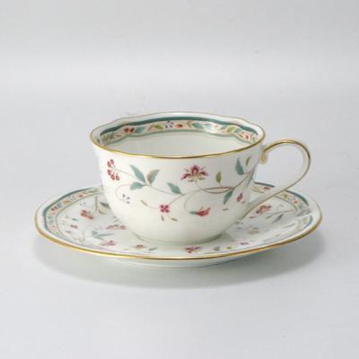 ノリタケ ノリタケボーンチャイナ 花更紗 ティー・コーヒー碗皿(カップ