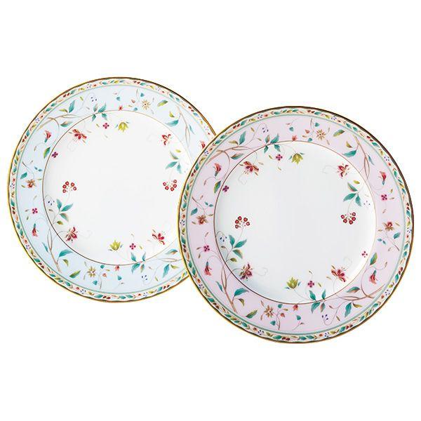ノリタケ ノリタケボーンチャイナ 花更紗 21cmプレート ペア