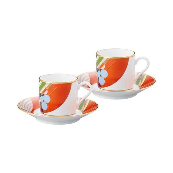 ノリタケ　フランク・ロイド・ライト　マーチバルーンズ　コーヒーカップ＆ソーサー　ペア