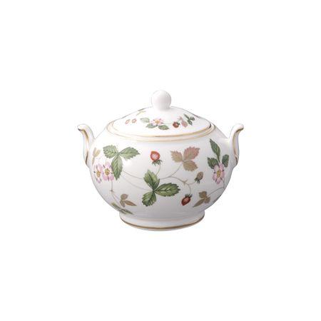 美品◆◆ワイルドストロベリー ボーンチャイナ クロック WEDGWOOD（ウェッジウッド） ワイルドストロベリー シュガーボックス S