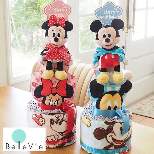 おむつケーキ オムツケーキ 出産祝い ミッキー ミニータオルおむつケーキ Baby130 お祝いギフトの専門店ベルビー 通販 Yahoo ショッピング