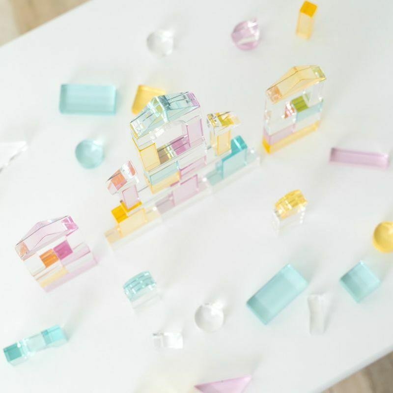 Lumiere Cubes Noah アクリル＆木の積み木26ピース 男の子 女の子 クリスマスプレゼント　２歳　３歳　４歳　５歳　インテリア　おもちゃ_10