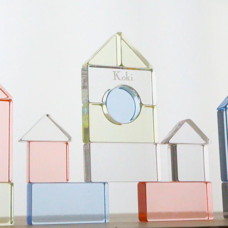 Lumiere Cubes Noah アクリル積み木26ピース 男の子 女の子 クリスマスプレゼント ２歳 ３歳 ４歳 ５歳 インテリア おもちゃの画像