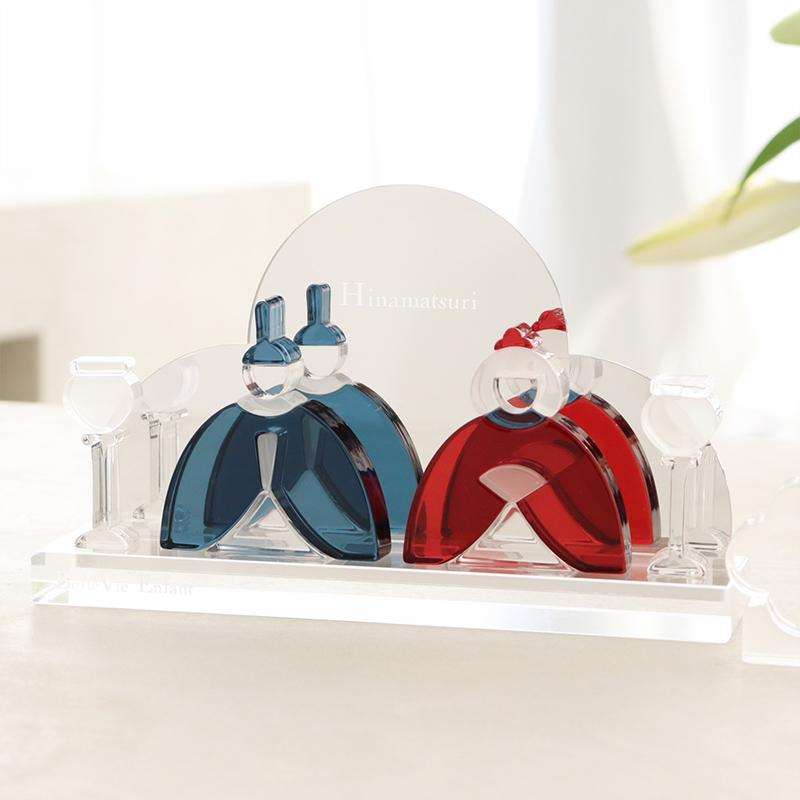 出産祝い 誕生日　Lumiere Hinamatsuri French アクリルひな人形 (日本製)　おひなさま 女の子 桃の節句　２歳　３歳　４歳　５歳　インテリア　おもちゃ_6