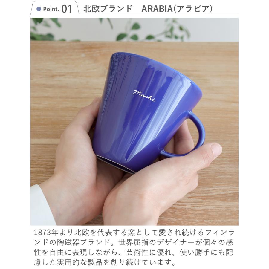 ※アクアさま専用　マグカップ3種セット Belle Vie（ベルビー） 名入れアラビアココマグカップペアセット 名