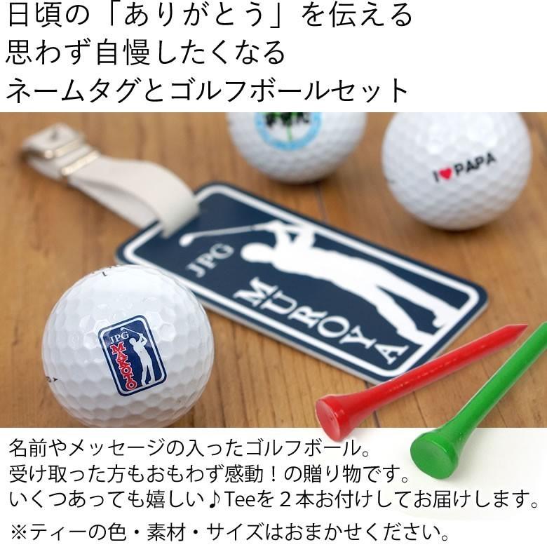 大好き 名入れゴルフボール 6個 ネームタグギフトセット 父の日 敬老の日 ギフト ゴルフ好き 名前入りプレゼント 還暦 退職 祝い Wantannas Go Id