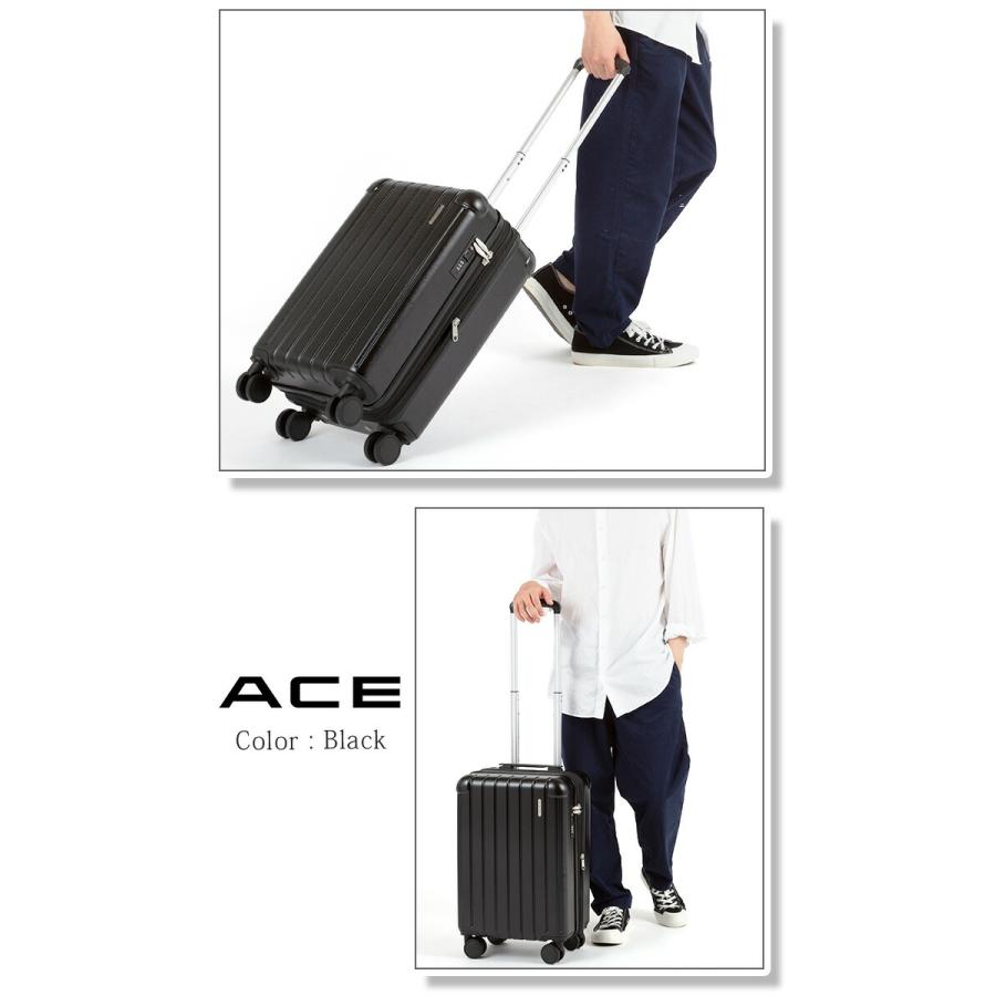 【SALE 18%OFF】 ACE エース スーツケース RIMINI リミニ メンズ レディース ハード キャリーケース キャリー 拡張 機内持込 32L 40L 8輪 TSA フラミニア 05121の画像