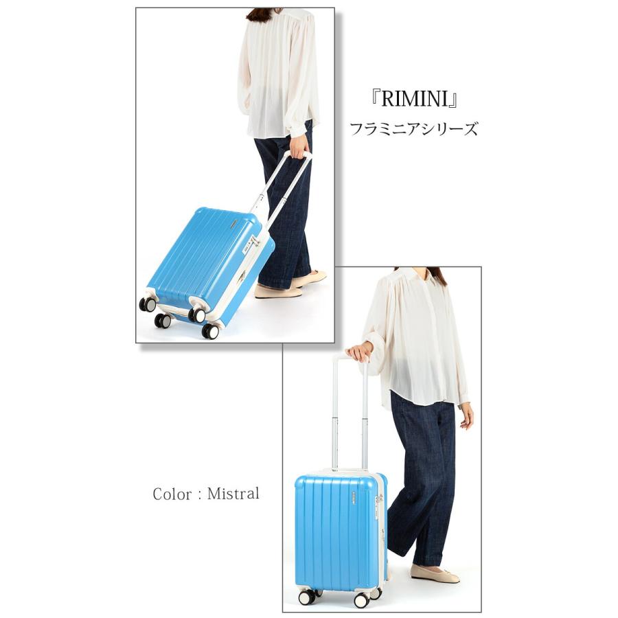 【SALE 18%OFF】 ACE エース スーツケース RIMINI リミニ メンズ レディース ハード キャリーケース キャリー 拡張 機内持込 32L 40L 8輪 TSA フラミニア 05121の画像