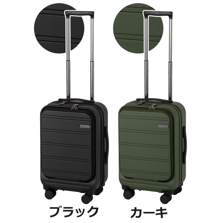 【SALE 20％OFF】 ACE エース スーツケース メンズ レディース ハードケース キャリー フロントオープン 機内持込 29L Sサイズ 8輪 TS フレットボード 05431 | Ace | 05