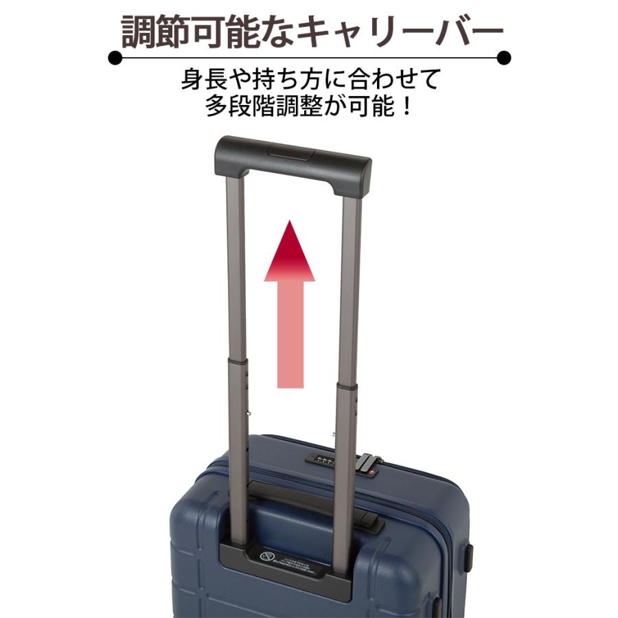 ＼SALE 20％OFF／ACE エース スーツケース エスカレラ フロントオープン キャリーバッグ 拡張 機内持込 国際線 国内線 34〜40L Sサイズ 8輪 TSロック 05651 | Ace | 14