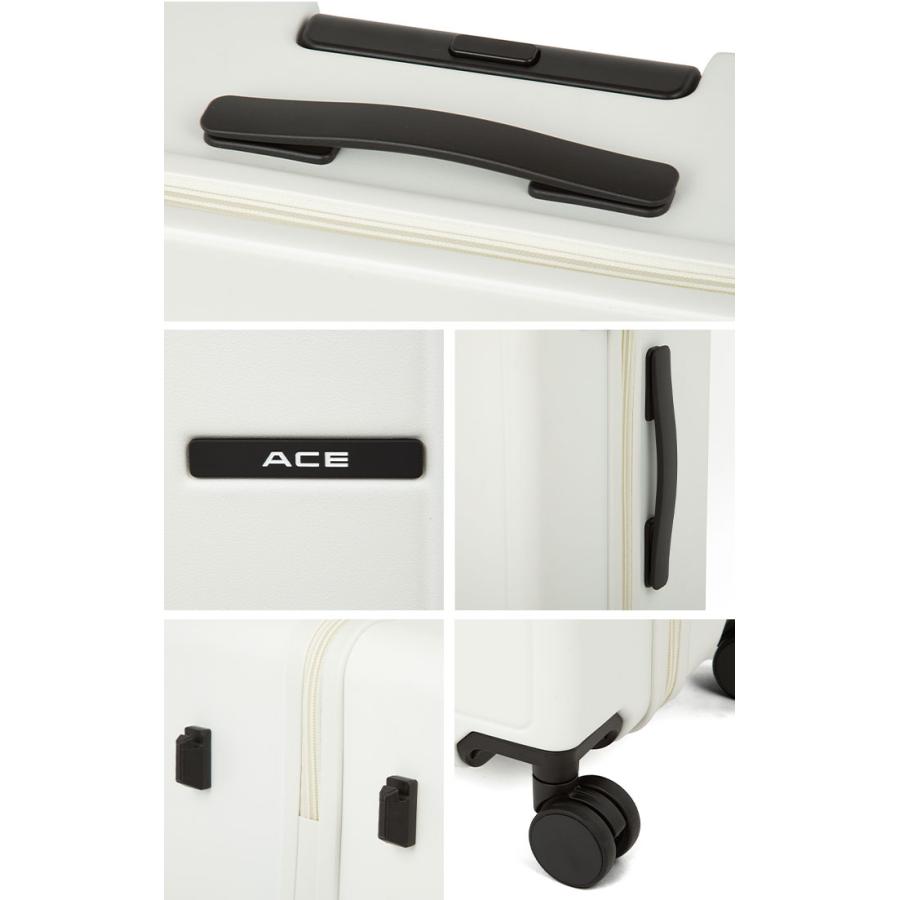 ＼SALE 20％OFF／ACE エース スーツケース ベベル キャリーバッグ 63L Mサイズ 8輪 TSロック ダイヤル式 ドリンクホルダー付き 国際線 国内線 05682 | Ace | 16