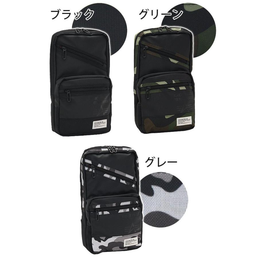 ALPHA INDUSTRIES ブラックボディバッグ　ポーター好きに！ Alpha Industries ウエストバッグ ALPHA INDUSTRIES アルファ