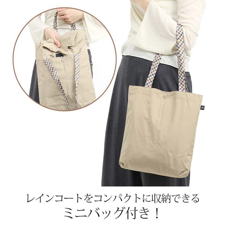 【美品✨】アクアスキュータム レインコート フード・ミニバッグ付き Aquascutum（アクアスキュータム） レインコート トレンチ型